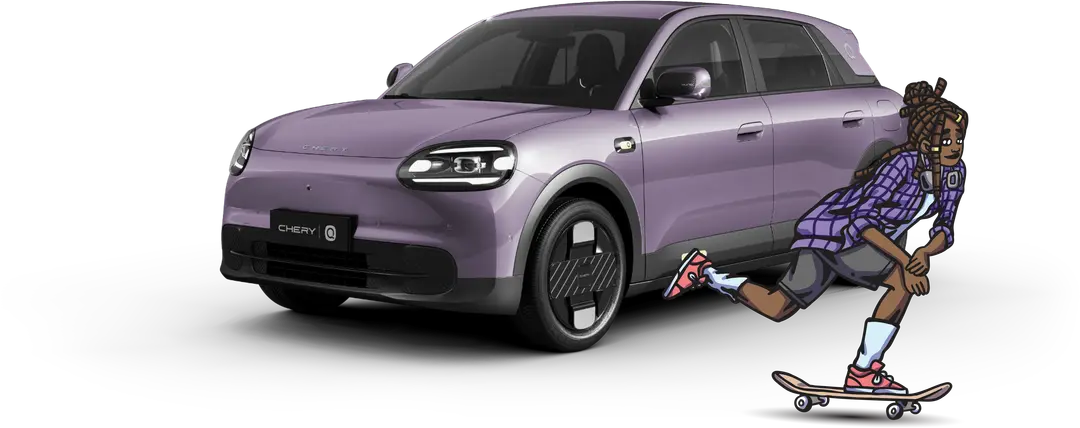 Chery Q in purple